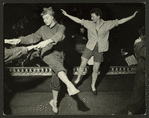 Mary Martin (Nellie Forbush), right, in rehearsal for South Pacific