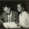 William Tabbert (Lt. Joseph Cable) and Betta St. John (Liat) in rehearsal for South Pacific