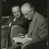 Salvatore Dell'Isola (musical director) and Robert Russell Bennett (orchestrator) at rehearsals for South Pacific