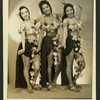The Publicity photo of three unidentified actresses as  the "Three Little Maids" from the stage production The Swing Mikado