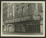 Marquee of the Alvin Theatre advertising the stage production Man and Superman