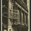 Marquee of the Lyceum Theatre advertising the production Squaring the Circle
