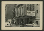 Marquee of the Lyceum Theatre advertising the stage production The Brass Ring