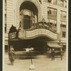 Marquee of Paramount Theatre billing Richard Dix in the motion picture Easy Come, Easy Go and the Publix stage production Kat Kabaret produced by R. H. Burnside