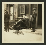 Workers outside the Provincetown Playhouse (New York, N.Y.)