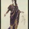 Costume design drawing for John Wood as Saturninus in the stage production Titus Andronicus