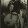 Unidentified woman holding a lute