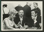 Margaret Leighton, Tennessee Williams, and Patrick O'Neal during production of Night of the Iguana, ca. 1961.