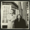 Alexander Woollcott and Gina Malo outside his home on Neshobe Island, Vermont