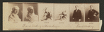 Six images of Frank Worthing, several in costume as Charles Surface