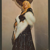 Postcard promoting Mae West's nightclub act at the Sahara Hotel, Las Vegas