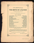 D.W. Griffith's Birth of a nation.
