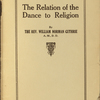 The relation of the dance to religion