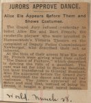 Scrapbook documenting the appearances of dancer Alice Eis and her partner Bert French