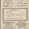 Marion Morgan Dancers program for The Palladium