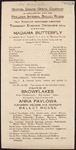 Program for Anna Pavlova's appearance with the Boston Grand Opera Company, December 30, 1915