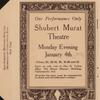 Brochure advertising Anna Pavlova's appearance at the Shubert Murat Theatre, January 4, 1915