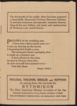 Brochure advertising Anna Pavlova's appearance at the Shubert Murat Theatre, January 4, 1915