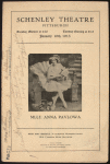 Program for Anna Pavlova's appearance at the Schenley Theatre, Pittsburgh, January 19, 1915