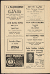 Program for Anna Pavlova's appearance at the Schenley Theatre, Pittsburgh, January 19, 1915