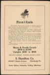 Program for Anna Pavlova's appearance at the Schenley Theatre, Pittsburgh, January 19, 1915