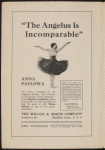 Program for Anna Pavlova's appearance at the Century Opera House, February 16, 1915