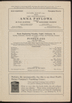 Program for Anna Pavlova's appearance at the Century Opera House, February 16, 1915