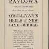Program for Anna Pavlova's appearance at the Century Opera House, February 16, 1915
