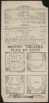 Program for Anna Pavlova's appearance at the Boston Theatre, March 6, 1915