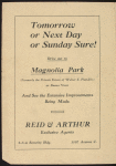 Program for Anna Pavlova's appearance at the Grand Theatre, Miami, Florida, March 30, 1915