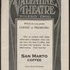 Program for Anna Pavlova's appearance at the Valentine Theatre, Toledo, Ohio, April 22, 1915