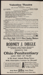 Program for Anna Pavlova's appearance at the Valentine Theatre, Toledo, Ohio, April 22, 1915