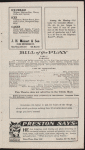 Program for Anna Pavlova's appearance at the Valentine Theatre, Toledo, Ohio, April 22, 1915