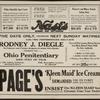Program for Anna Pavlova's appearance at the Valentine Theatre, Toledo, Ohio, April 22, 1915