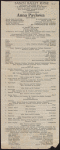 Program for Anna Pavlova's appearance at an unknown venue, May 8, 1915
