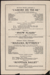 Anna Pavlova programs, 1916.