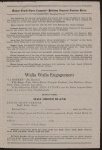 Program for Anna Pavlova's appearance at the Keylor Grand Theatre, Wall Walla, Washington, March 31, 1916