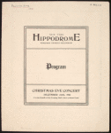 Program for Anna Pavlova's appearance at the New York Hippodrome, December 24, 1916