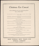 Program for Anna Pavlova's appearance at the New York Hippodrome, December 24, 1916