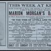 Marion Morgan Dancers announcement