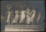 Five dancers on a plinth