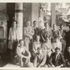 1931. Standing: Eloise Gard, Felix Cohn, Dudley Fitts, Donald Davidson, John Metcalfe, unidentified man, Dr. Morris Cohen. Middle: Selma Louise Geiger, Laura Benet, Mary Steiner. Front: unidentified man, Gerald Sykes, Ralph Steiner, unidentified man