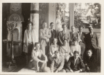 1931. Standing: Eloise Gard, Felix Cohn, Dudley Fitts, Donald Davidson, John Metcalfe, unidentified man, Dr. Morris Cohen. Middle: Selma Louise Geiger, Laura Benet, Mary Steiner. Front: unidentified man, Gerald Sykes, Ralph Steiner, unidentified man