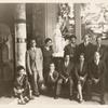 1930. Top row: Stoyan Christowe, Elizabeth Ames, Charles Hagopian, Aaron Copland, Paul Bowles, unidentified man. Bottom row, seated: Eloise Gard, Louis Lozowick, unidentified man, Mildred Gardner, Albert Halper