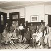1943. Seated : Isabella Howland, Margaret Walker, Jean Stafford, Harold Shapero, Tamaras Kerr, Agnes Smedley, Karin Michaëlis, Carson McCullers, Alfred Kantorowicz. Standing : Kappo Phelan, Elizabeth Ames, Rebecca Pitts, Paul Zucker, Hans Sahl, Langston Hughes.