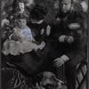 Portrait of the Trask Family, Left to right: Christina Trask, Spencer Trask, Jr., Katrina Trask, Spencer Trask, and the family dog, Duke