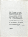 Letter to Alexander Byer, March 11, 1933