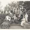 Group Photograph, 1935, outdoors on steps, Gregory and Zaturenska, first row
