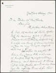 Letter to the Trustees of Pine Garde, February 1900