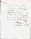 Letter to the Trustees of Pine Garde, February 1900